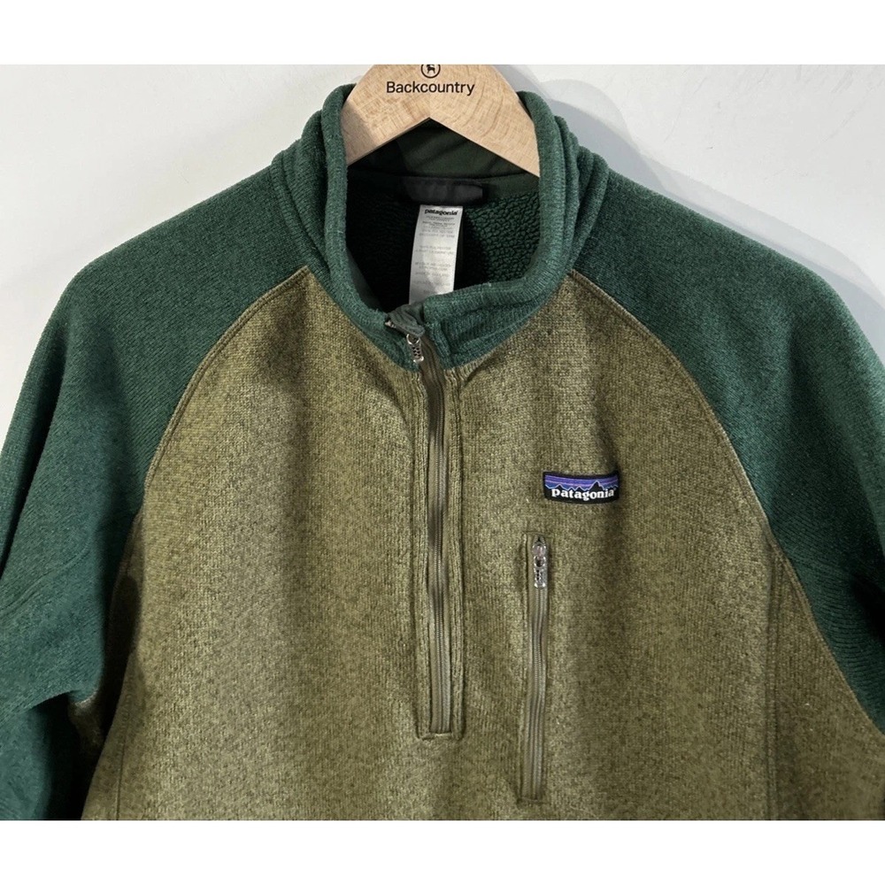 Mens Patagonia Better Sweater 1/4-Zip Pullover Sz Large Colorblock 25521 2 Tone - Picture 2 of 6